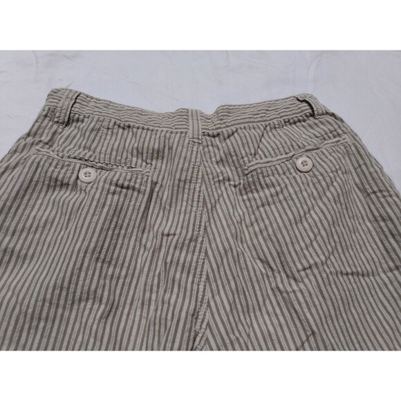 Alpine Design Men  Shorts Size 30 Cotton 5 Pockets Green Pin Striped - Picture 5 of 6